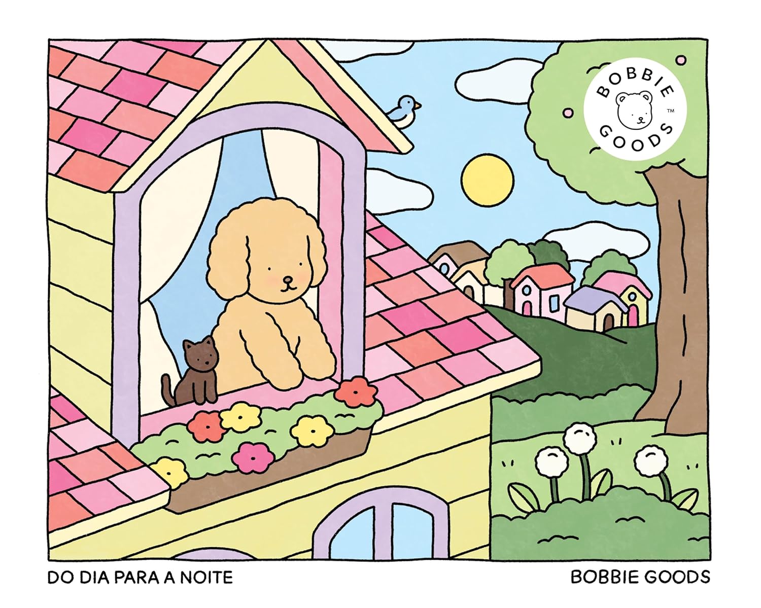 Do dia para a noite (Day to night) – Livro de colorir oficial Bobbie Goods