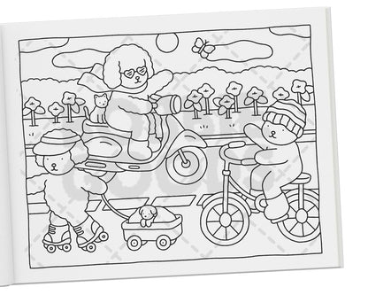 Do dia para a noite (Day to night) – Livro de colorir oficial Bobbie Goods