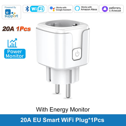 WiFi Smart Socket EU – Energy Tracking & Alexa/Google Compatible