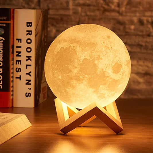 Enchanted Moonlight LED Lamp – Touch & Remote Control Bedroom Decor