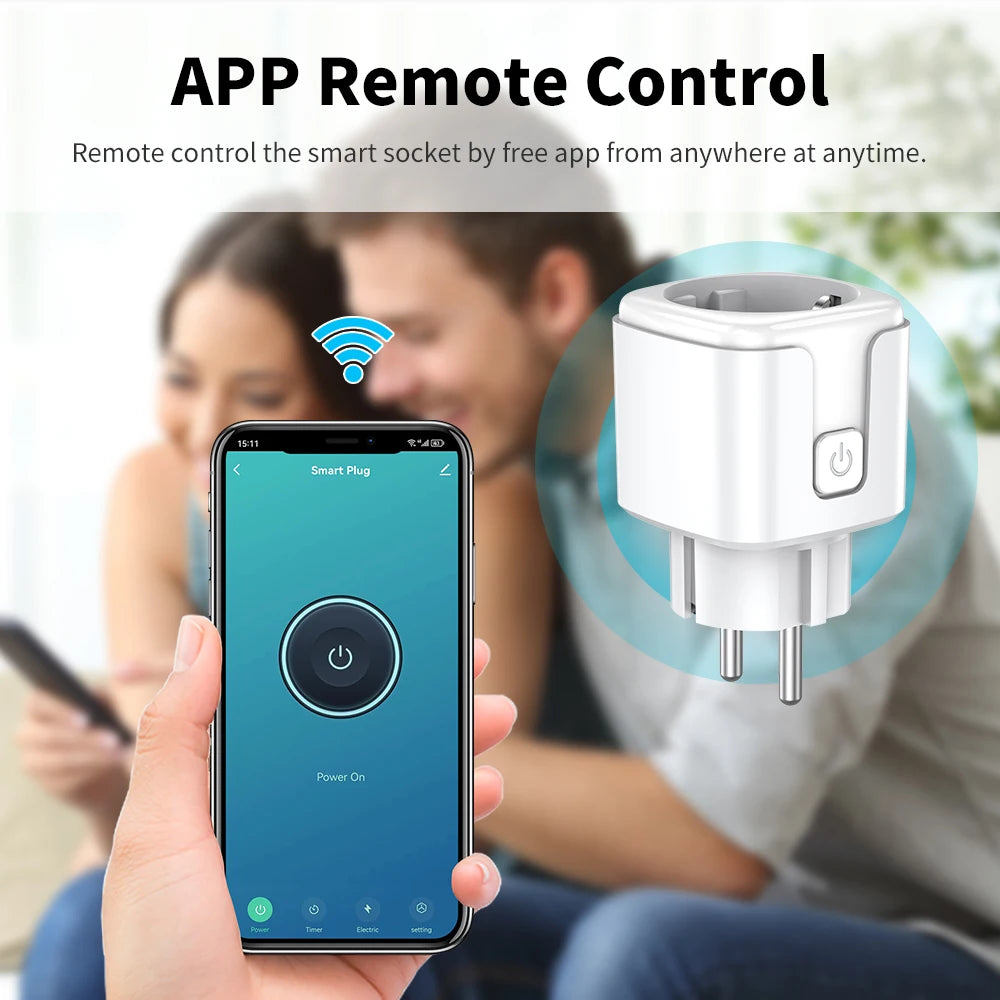 WiFi Smart Socket EU – Energy Tracking & Alexa/Google Compatible
