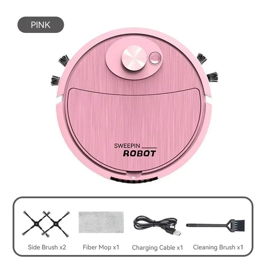 EcoSweep Mini Robot Vacuum Cleaner – USB Rechargeable Suction Mop