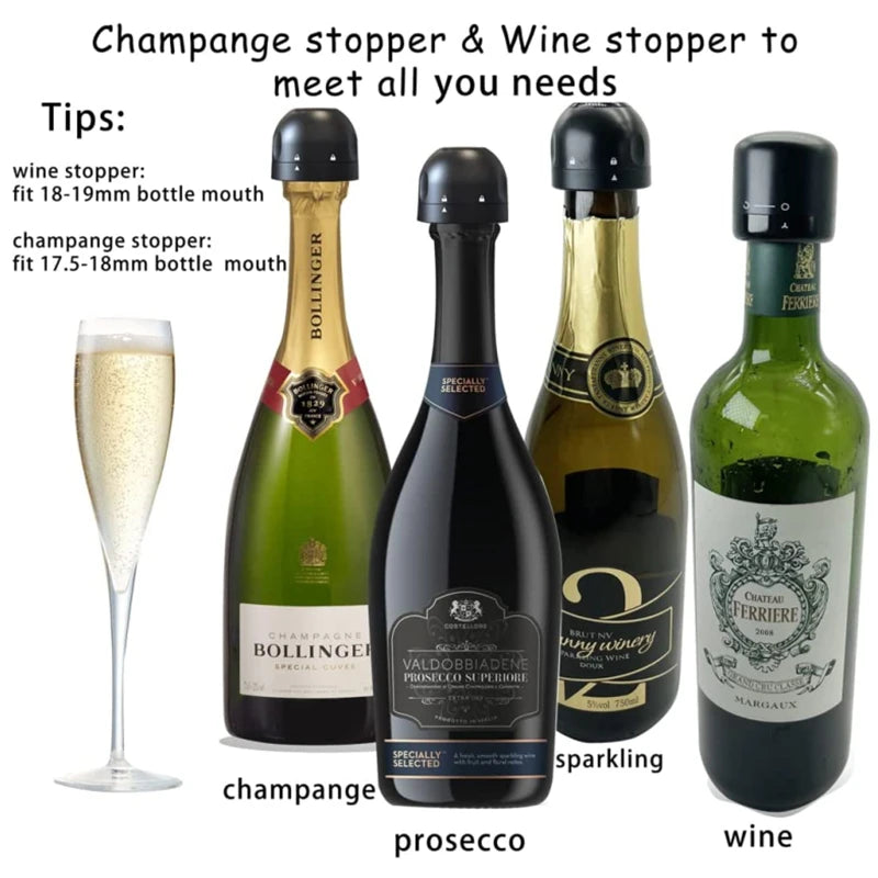 FreshSip Duo – Wine & Bubbly Vacuum Stoppers