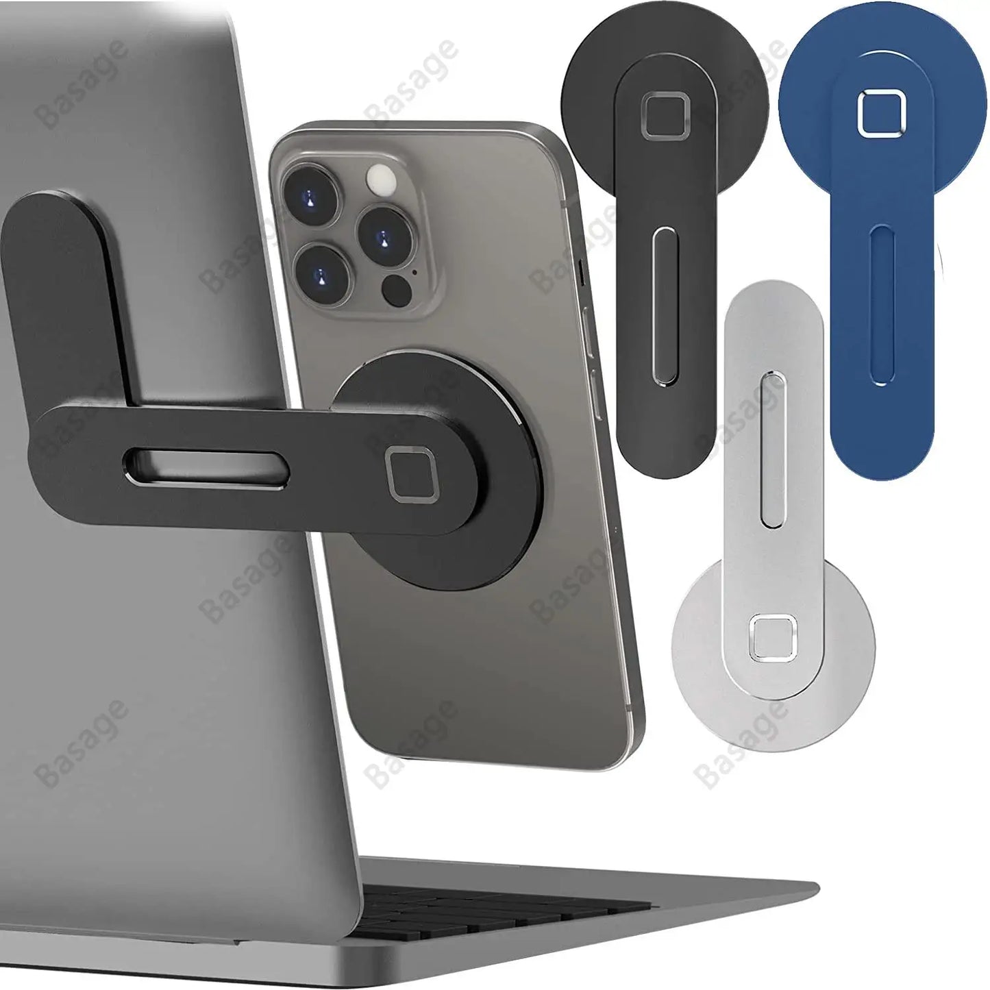 SideSnap Pro – Soporte magnético plegable para portátil y teléfono