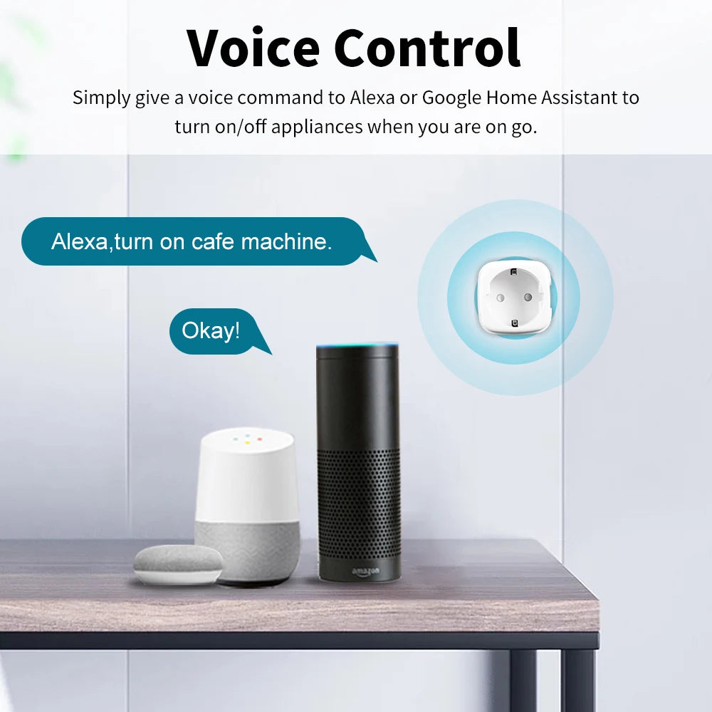WiFi Smart Socket EU – Energy Tracking & Alexa/Google Compatible