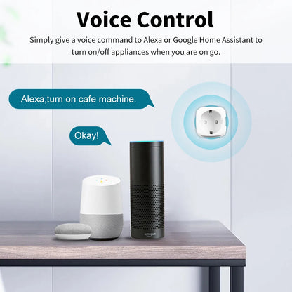 WiFi Smart Socket EU – Energy Tracking & Alexa/Google Compatible