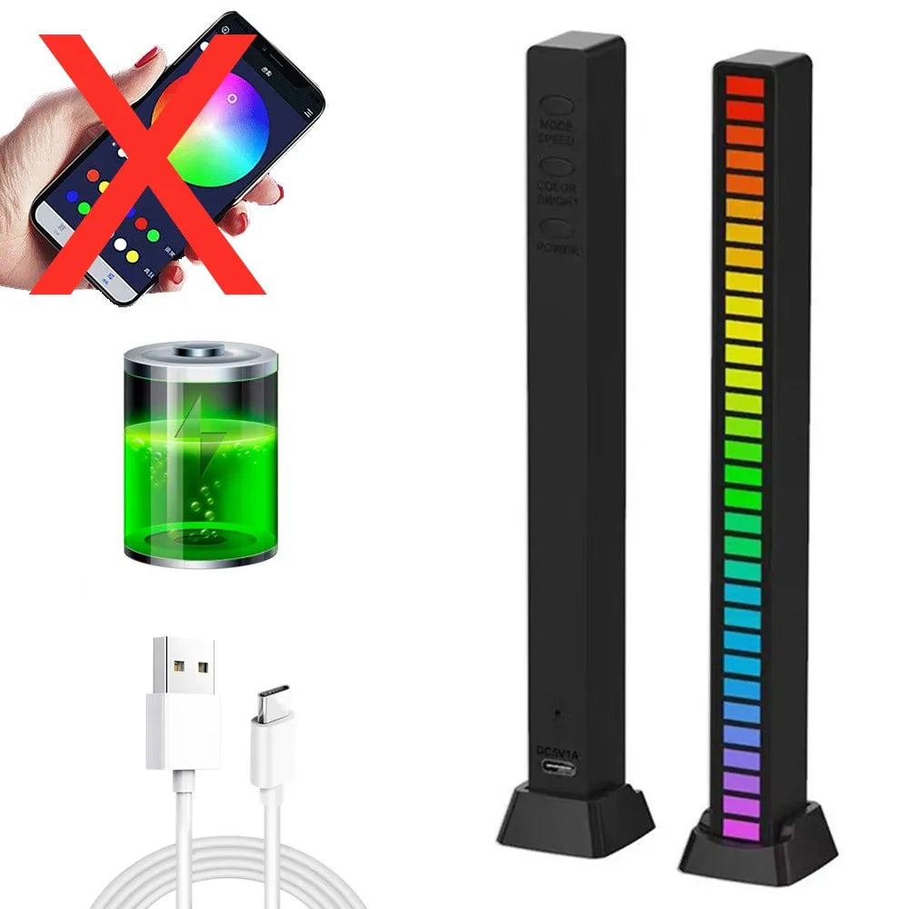 LumiBeat RGB Ambient Light – Music Sync for Car, TV & Gaming Setup