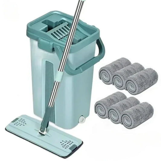 SwiftMop Pro – Flat Squeeze Cleaning Kit for All Floors