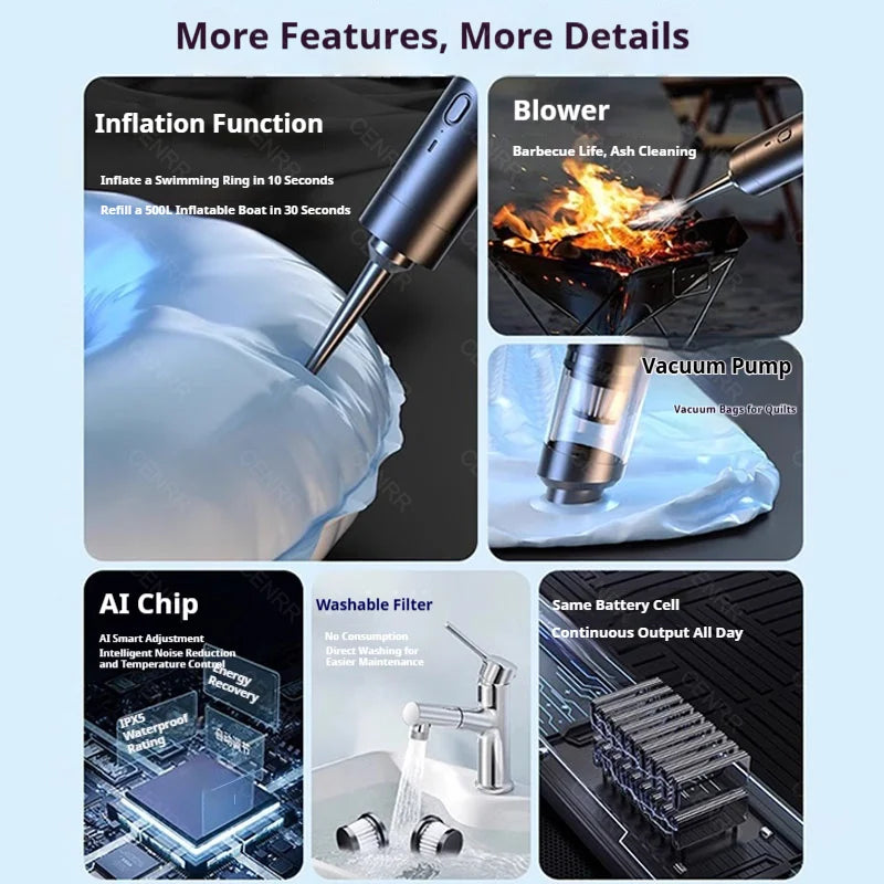 Xiaomi DriveDust Max – Wireless Car Vacuum & Air Duster