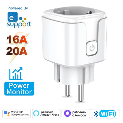 WiFi Smart Socket EU – Energy Tracking & Alexa/Google Compatible