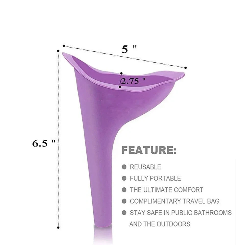 SheGo Portable Pee Funnel – Female Travel Urinal for Camping & Emergencies
