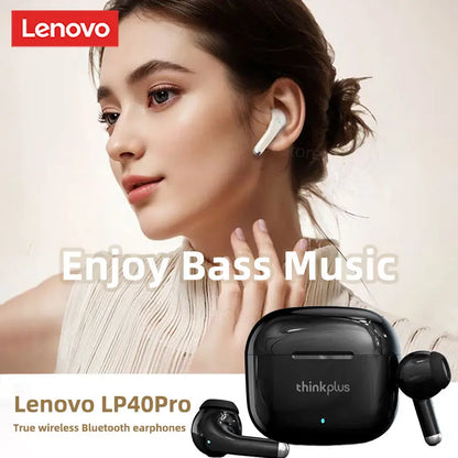 Lenovo LP40 Pro True Wireless Earbuds | Gaming & Music Bluetooth Headphones with Mic