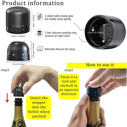 FreshSip Duo – Wine & Bubbly Vacuum Stoppers
