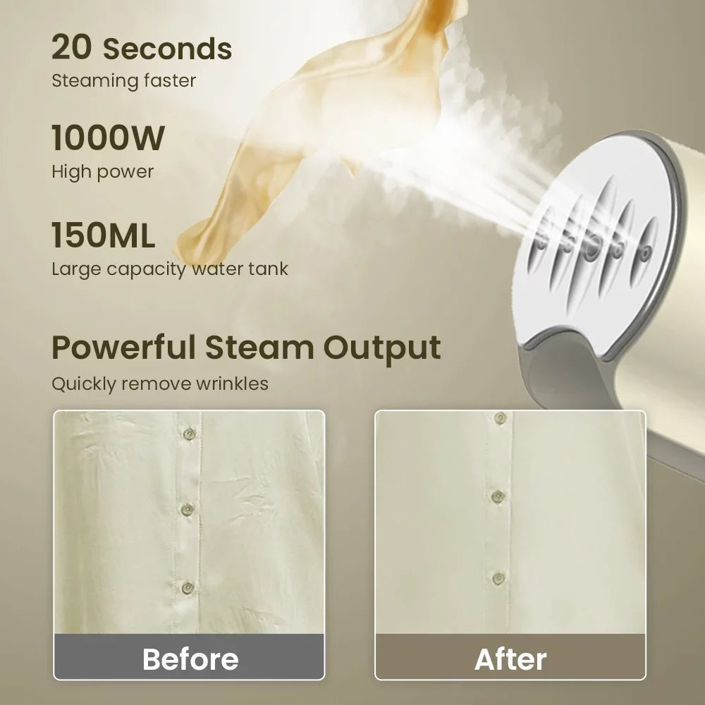 SwiftSteam Portable Clothes Steamer – Fast Heat & Wrinkle Removal