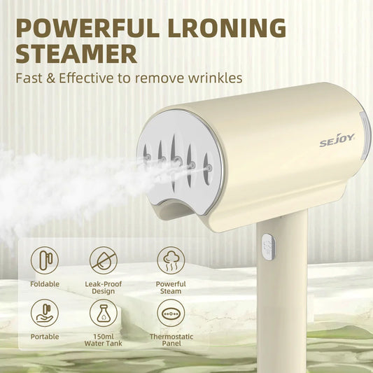 SwiftSteam Portable Clothes Steamer – Fast Heat & Wrinkle Removal