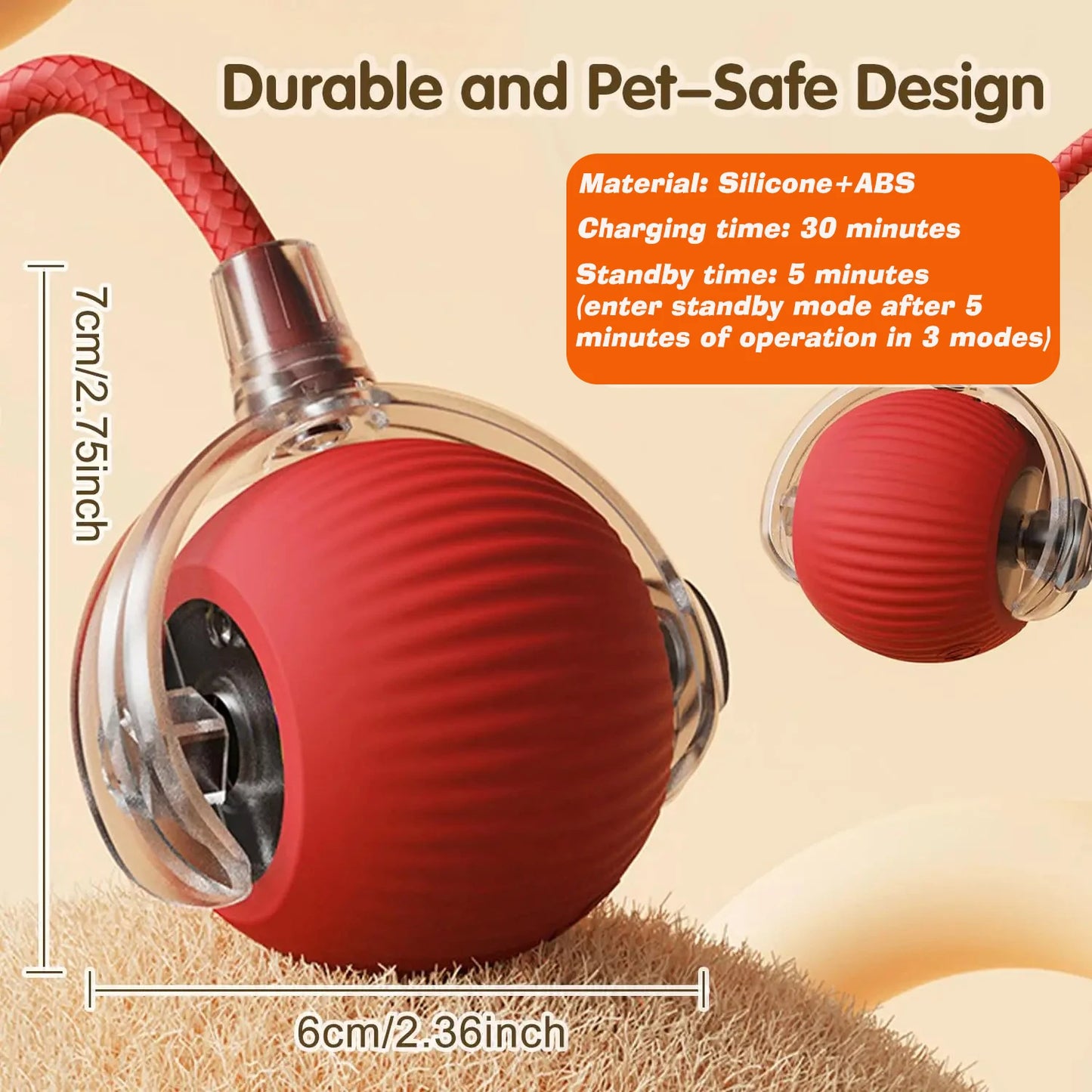 Pelota inteligente PawRoll™: juguete interactivo para perros (Reino Unido) 