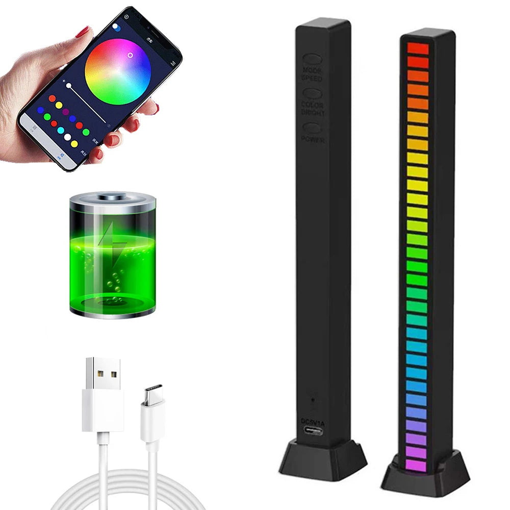 LumiBeat RGB Ambient Light – Music Sync for Car, TV & Gaming Setup