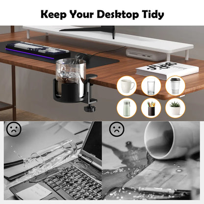 GripSip Elite – Universal Drink Holder for Desk
